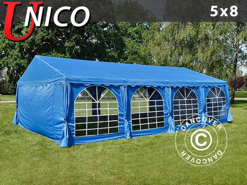 Marquee UNICO 5x8 m, Blue