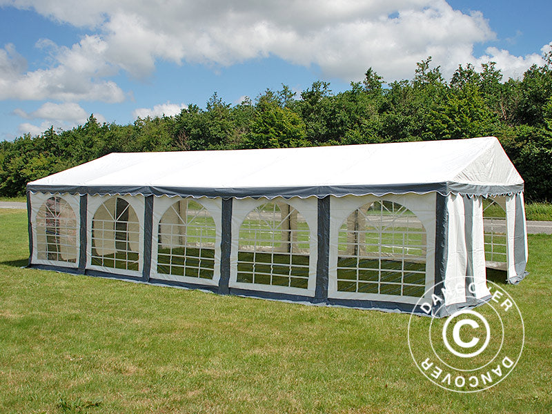 Marquee Original 4x10 m PVC 900, Grey/White