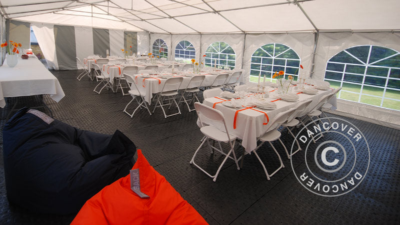 Marquee Original 4x10 m PVC 900, Grey/White