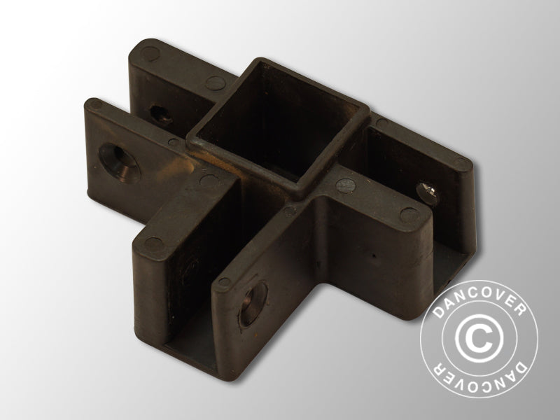 3-way connector for scissor bar, Black