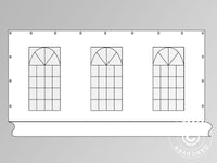 Sidewall with window for marquee PLUS 6 m, White