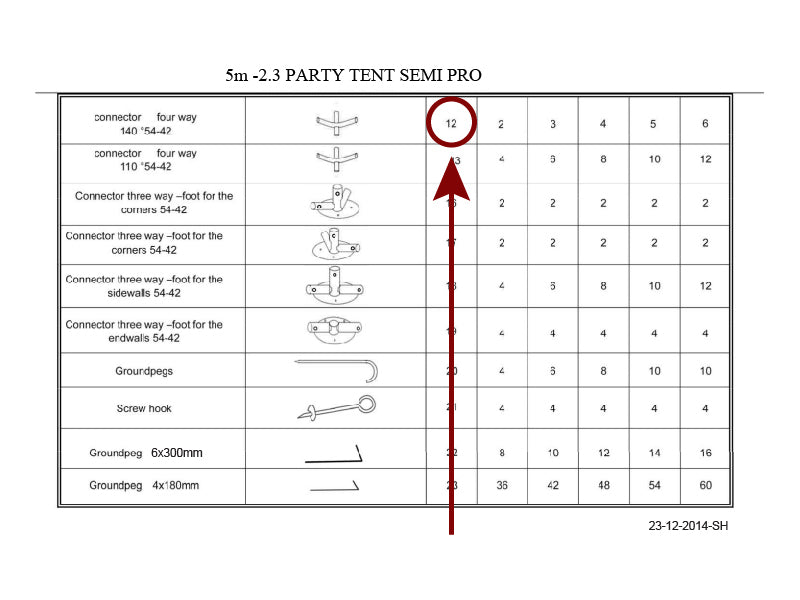 4-ways connector, Ø42+Ø54 mm, 140°