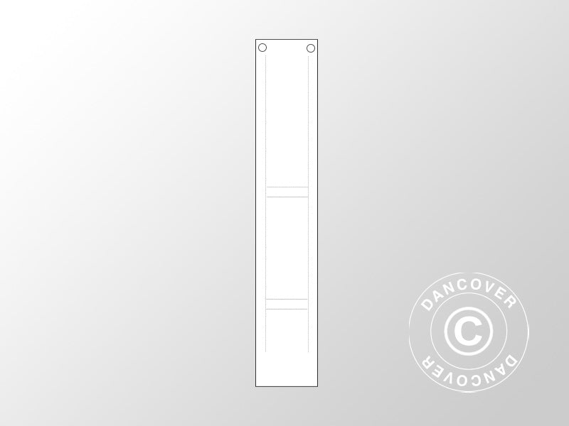Leg cover 2 m for CombiTents® Exclusive marquees 6x10 m, 6x12 m and 6x14 m, White