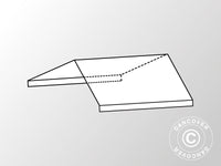 4 m roof cover middle section for Semi PRO CombiTents®, 7x4 m, PVC, White