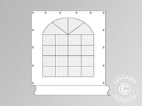 Sidewall with window for marquee SEMI PRO 8 m series, White