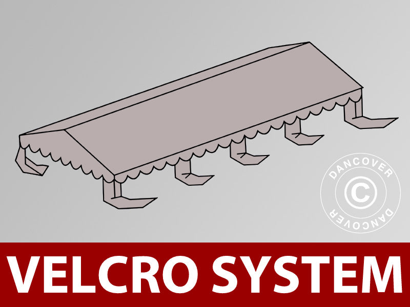 Roof cover for Marquee UNICO, PVC/Polyester, 5x8 m, Sand