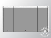 Endwall UNICO 6 m with narrow door, Dark Grey