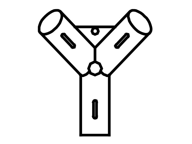 3-ways roof connector