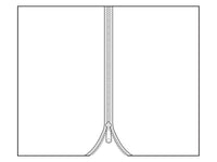 Curtain for Gazebo Osiris 4x4m, 4 pcs, Grey