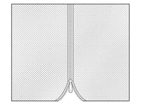 Mesh curtain for Gazebo Osiris 4x4m, 4 pcs, Black