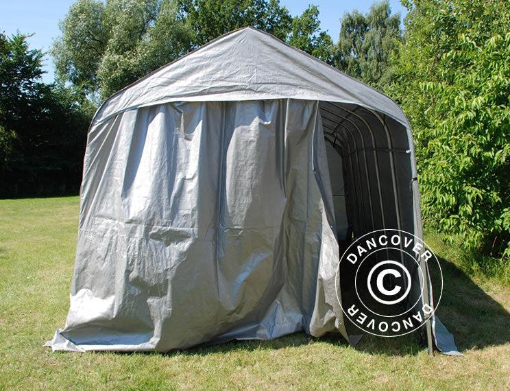 Portable Garage PRO 3.77x7.3x3.18 m PVC, Grey