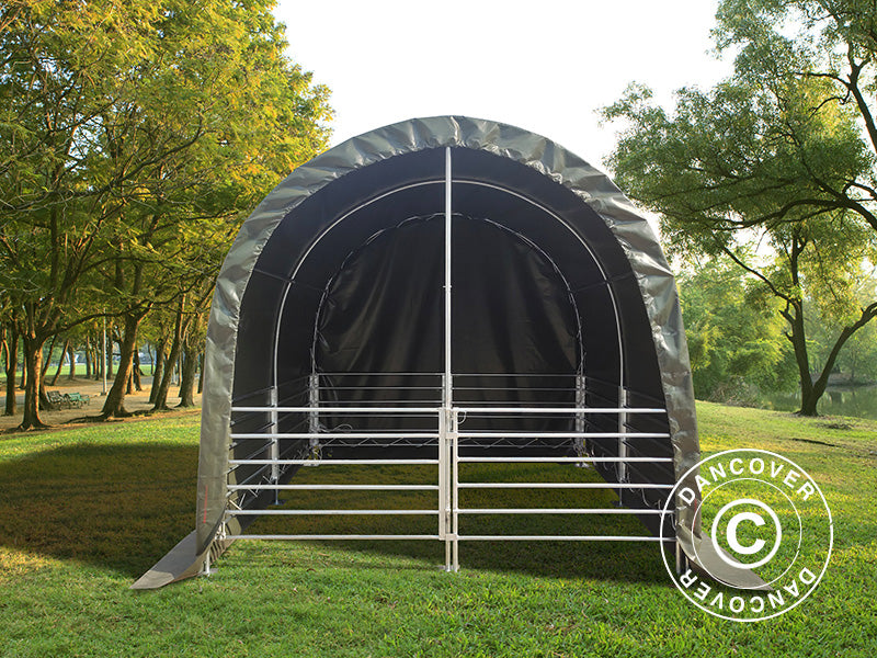 Livestock shelter 3x3x2.8 m , PVC, Green