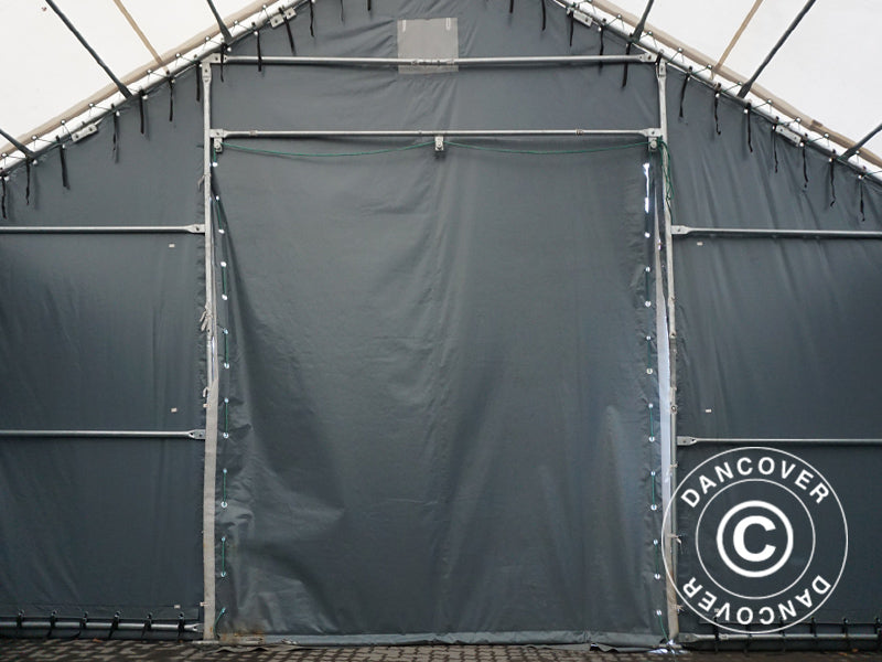 Storage shelter Titanium 7x7x2.5x4.2 m, White/Grey