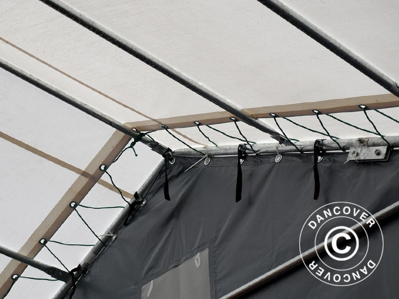 Storage shelter Titanium 8x16.2x3x5 m, White/Grey