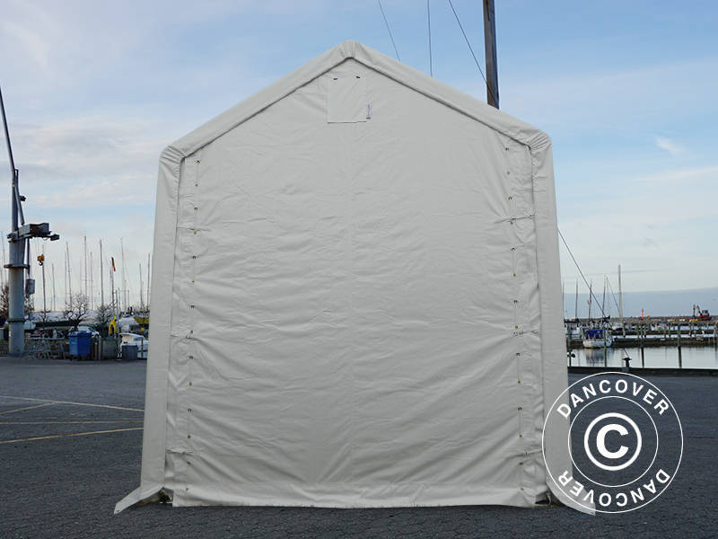 Storage shelter PRO XL 4x12x3.5x4.59 m, PVC, White
