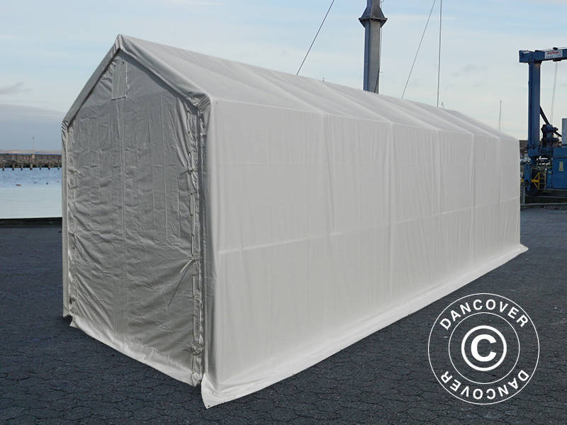 Storage shelter PRO XL 4x12x3.5x4.59 m, PVC, White