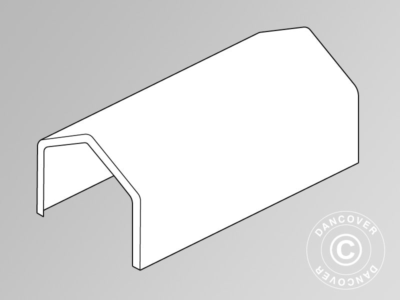 Roof Cover for Storage Shelter PRO XL 3.5x8 m PVC, White