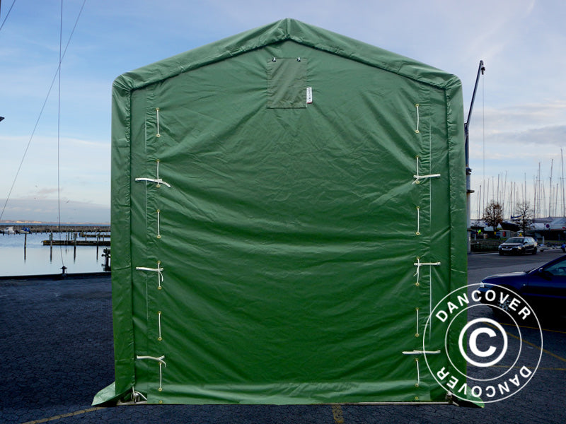 Storage shelter PRO XL 3.5x8x3.3x3.94 m, PVC, Green