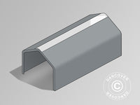 Roof Cover for Storage Shelter PRO 7x14 m PVC w/skylight, Grey