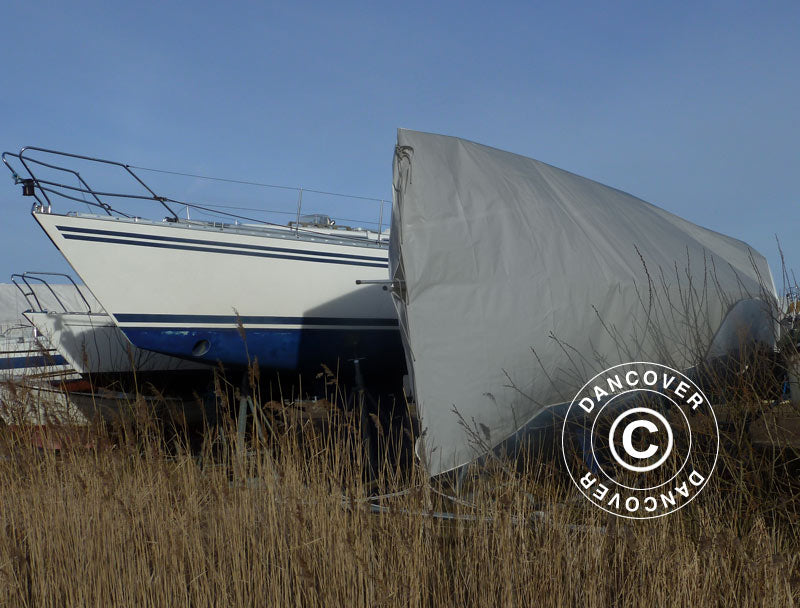 Tarpaulin 6x14 m, PE 300 g/m², Grey