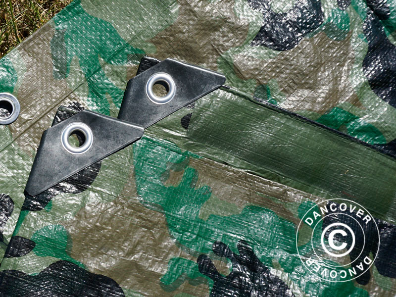 Camouflage tarpaulin Woodland 1.9x3 m, 100g/m²