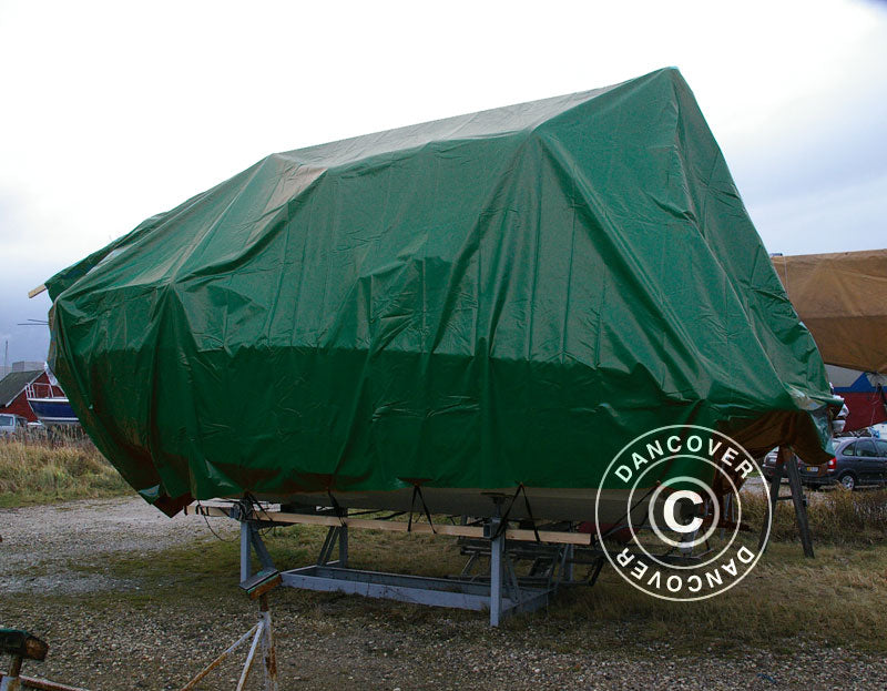 Tarpaulin 6x12 m, PVC 500 g/m², Green
