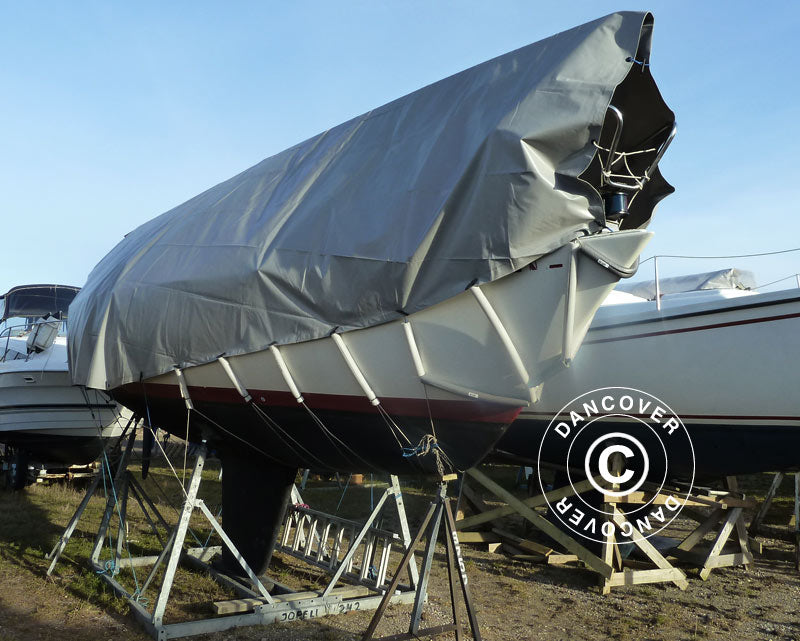 Tarpaulin 10x12 m, PVC 500 g/m², Grey