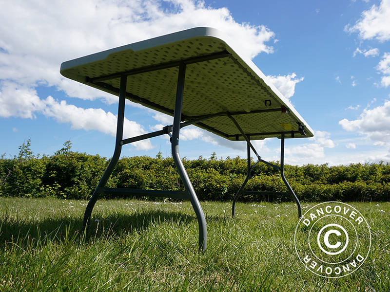 Folding Table 180x74x74 cm, Light Grey (1 pc.)