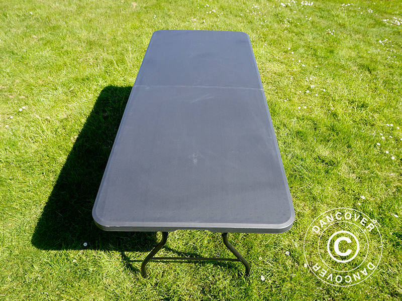 Folding Table 180x74x74 cm, Black (1 pc.)
