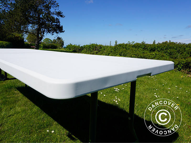 Folding Table 240x76x74 cm, Light Grey (10 pcs.)