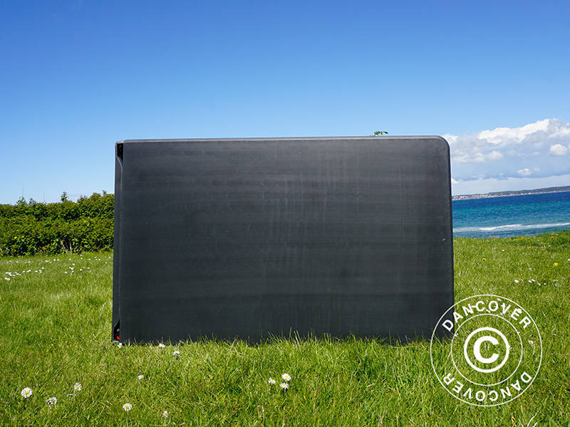 Folding Table 240x76x74 cm, Black (10 pcs.)