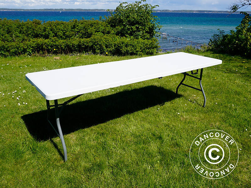 Folding Table 240x76x74 cm, Light Grey (25 pcs.)