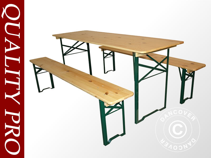 Beer Table Set 180x60x78 cm, Pinewood