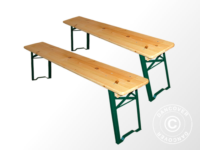 Wooden bench 220x25 cm (2 pcs.), Light wood