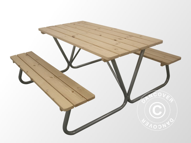 Picnic table, 1.75x1.60 m, Natural