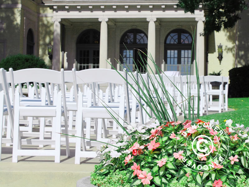 Padded Folding Chair 45x45x80 cm, White, 24 pcs.