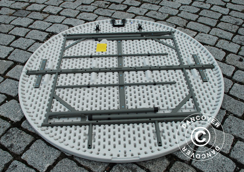 Round folding table Ø154 cm, Light grey (1 pcs.)