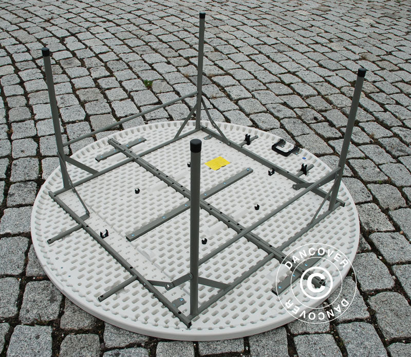 Round folding table Ø154 cm, Light grey (1 pcs.)