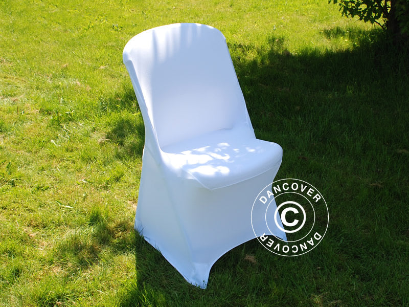 Stretch chair cover 48x43x89 cm, White (1 pc.)