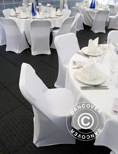 Stretch chair cover 44x44x80 cm, White (1 pc.)