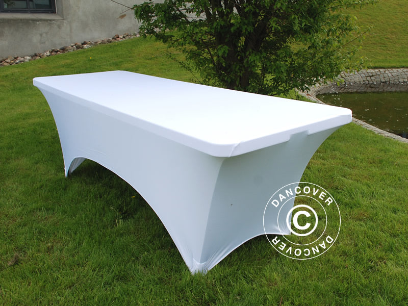 Stretch table cover 183x75x74 cm, White