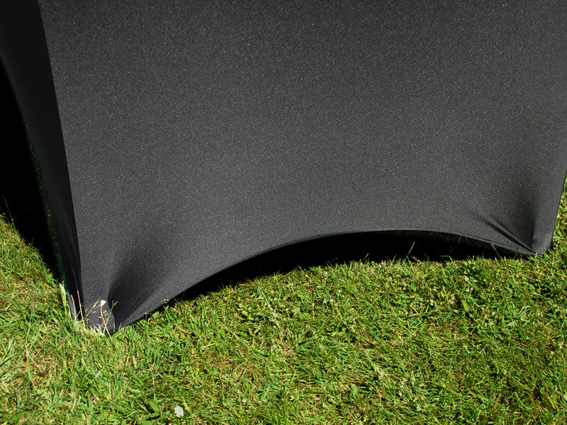 Stretch table cover Ø116x74 cm, Black