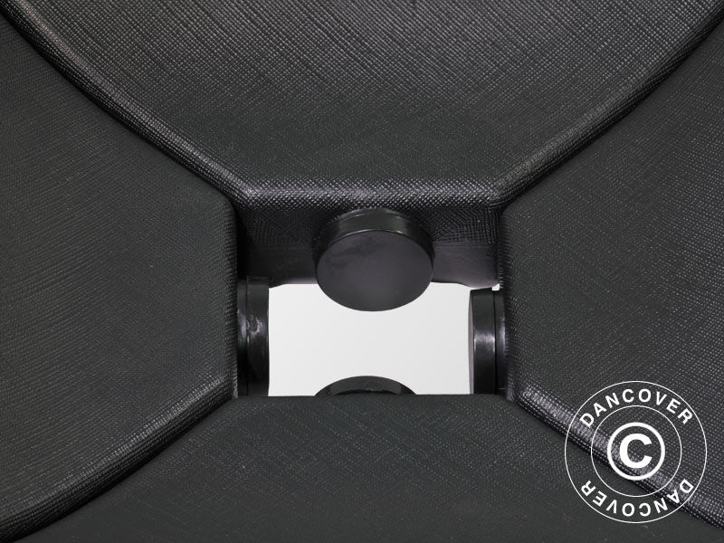 Plastic Ballast f/Parasol, 0.76x0.76x0.10 m, Black