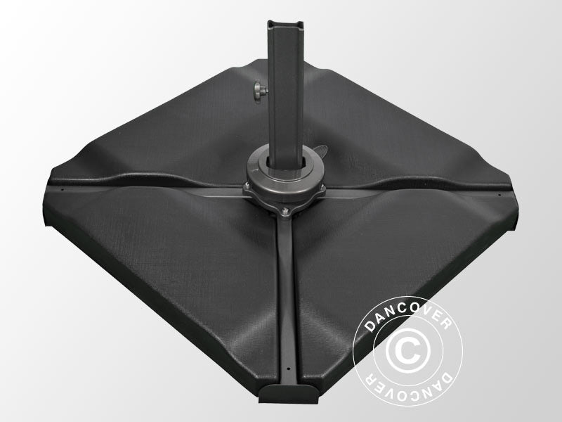 Plastic Ballast f/Parasol, 0.76x0.76x0.10 m, Black