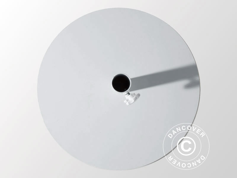 Steel Base f/Parasol Round, Ø0.7 m, White