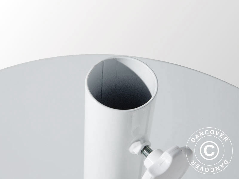 Steel Base f/Parasol Round, Ø0.7 m, White