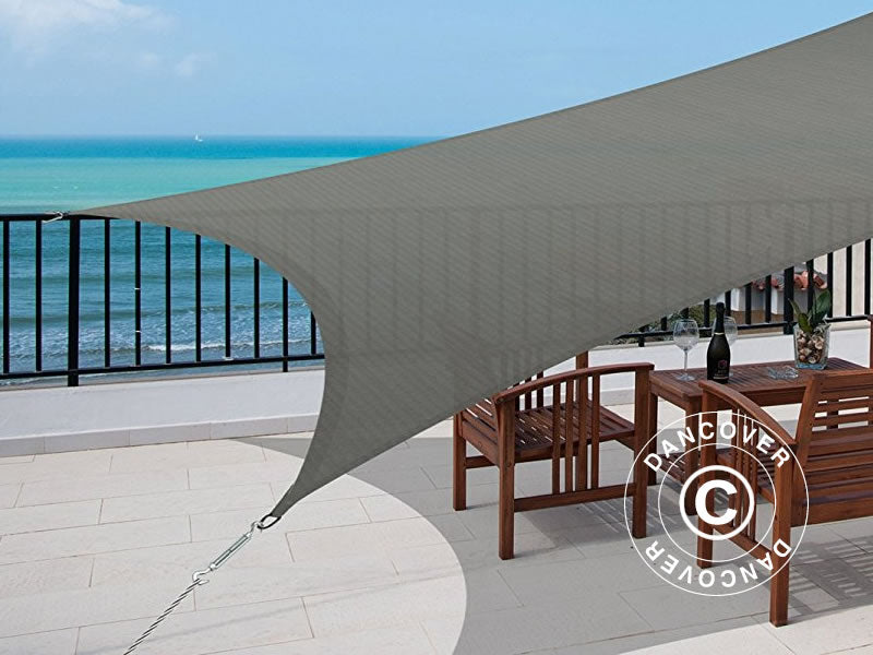 Sun sail 5x5 m, Square, Anthracite