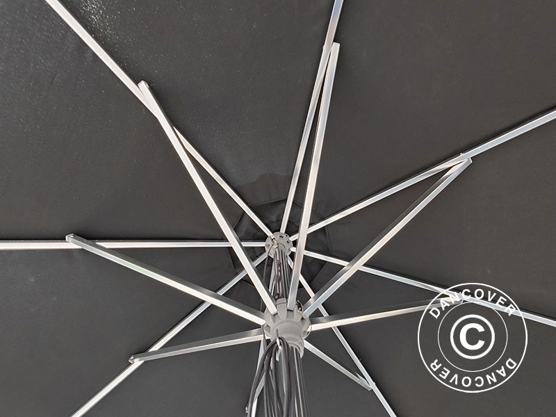 Parasol Bermuda, Ø3 m, Black