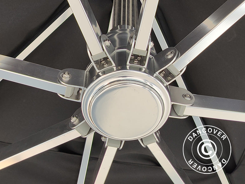 Cantilever parasol Bahamas, Ø4 m, Black