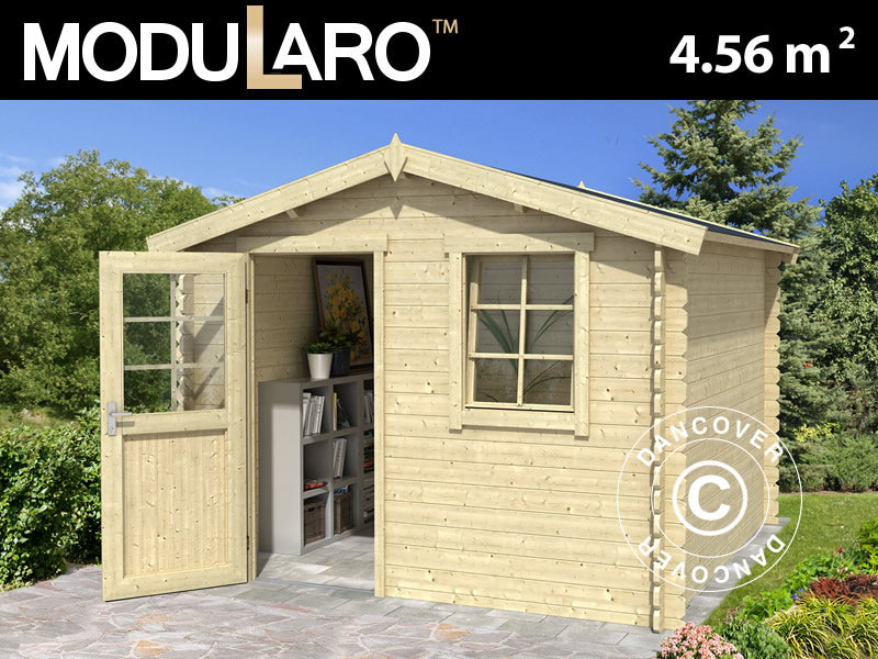 Wooden Shed Marseille 2.75x1.75x2.34 m, 28 mm, 4.56 m², Natural